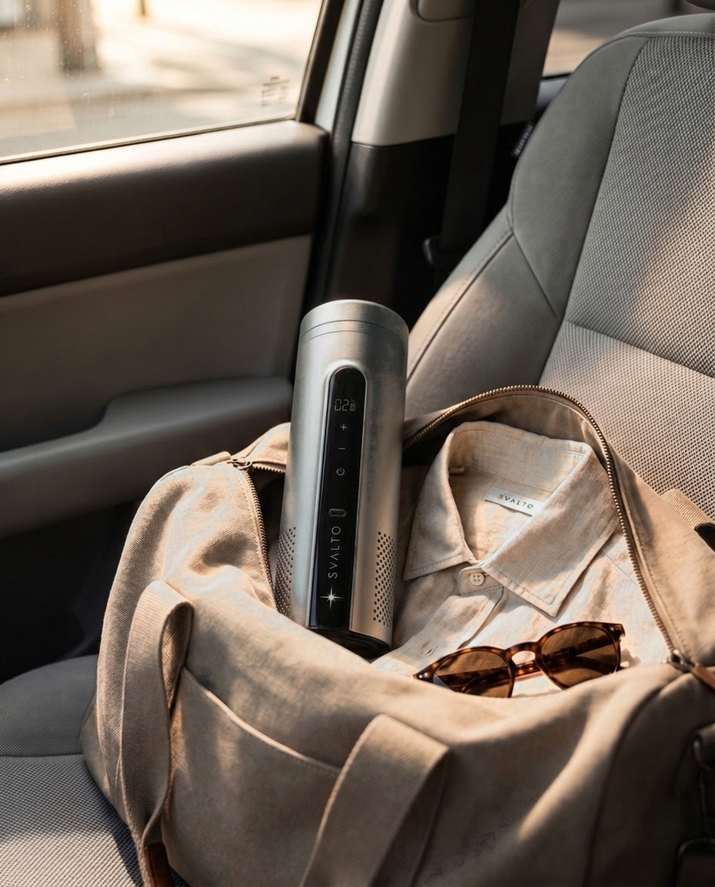 Titanium Svalto Cooler Pro — packed in a travel bag