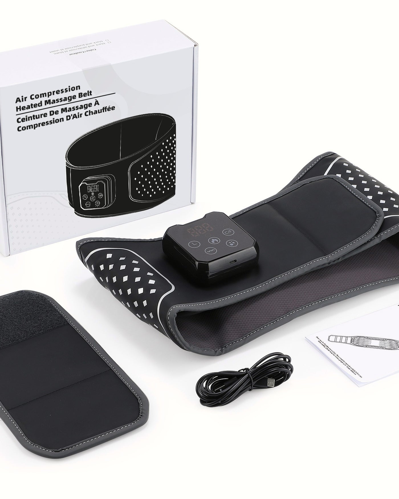 Svalto Transit Belt box contents: belt, touch pod, extension strap, USB cable and guide