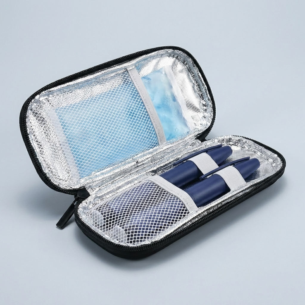 Svalto™ Pen Organizer — Travel Case for GLP-1 & Insulin Pens, Tips & Swabs