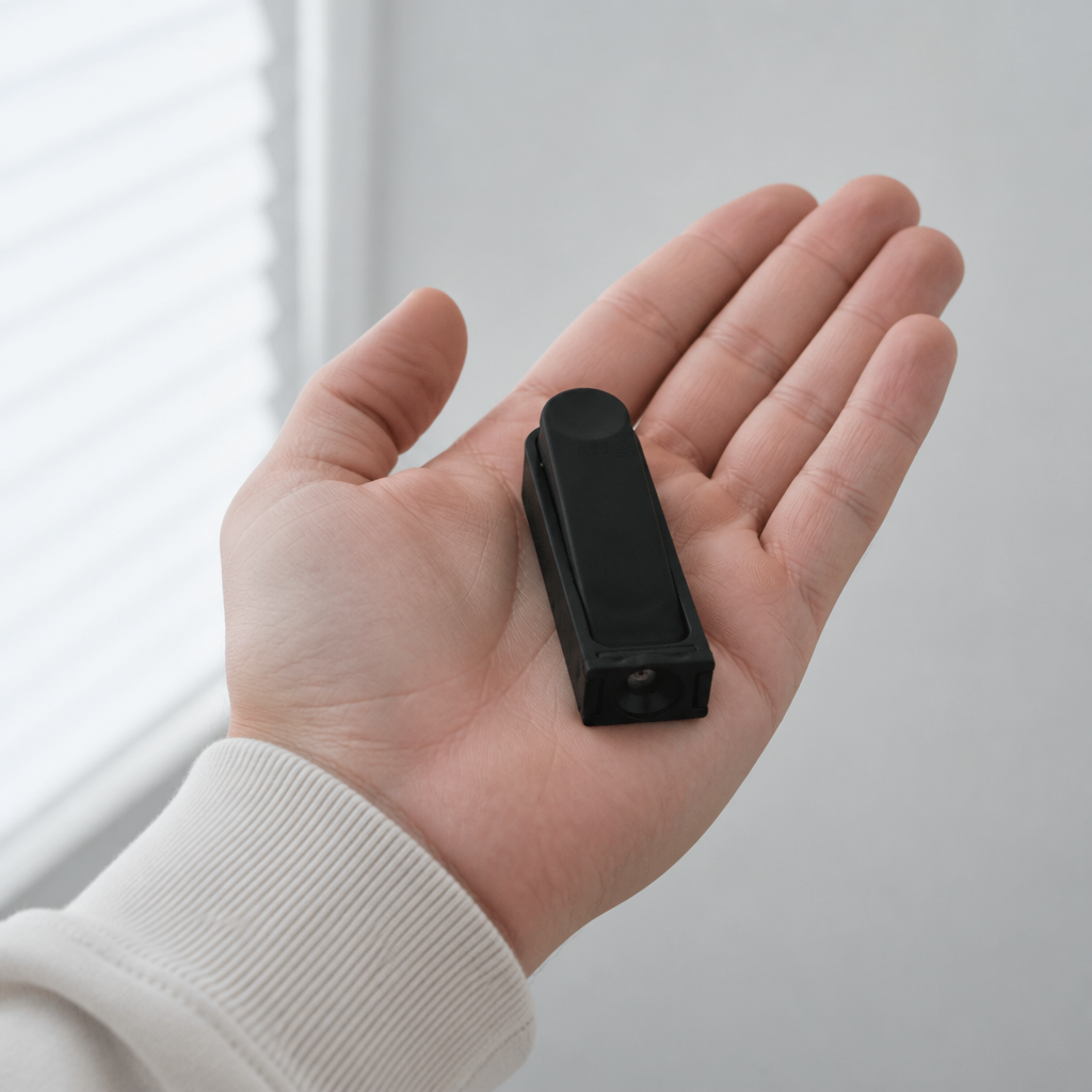 Pocket-sized in palm scale