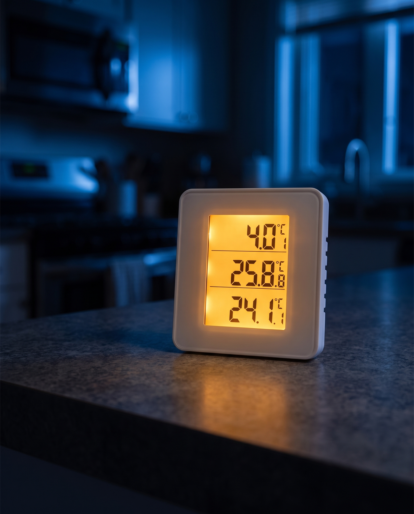 Backlit readout at night