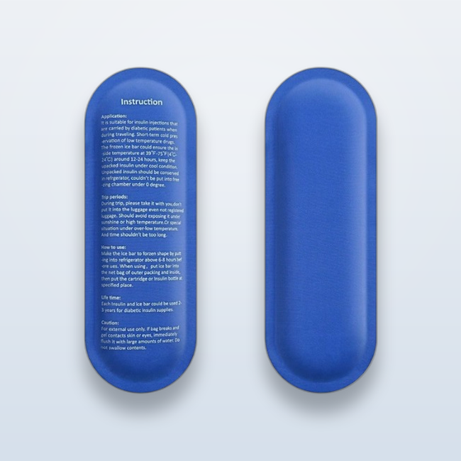 Two Svalto Cold Pack ice bars, rotate one frozen while one travels