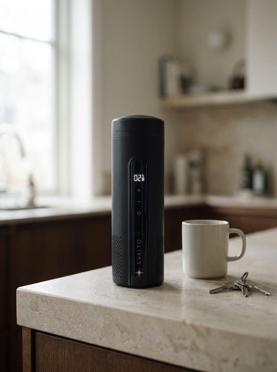 Cooler Pro on a kitchen counter in the morning