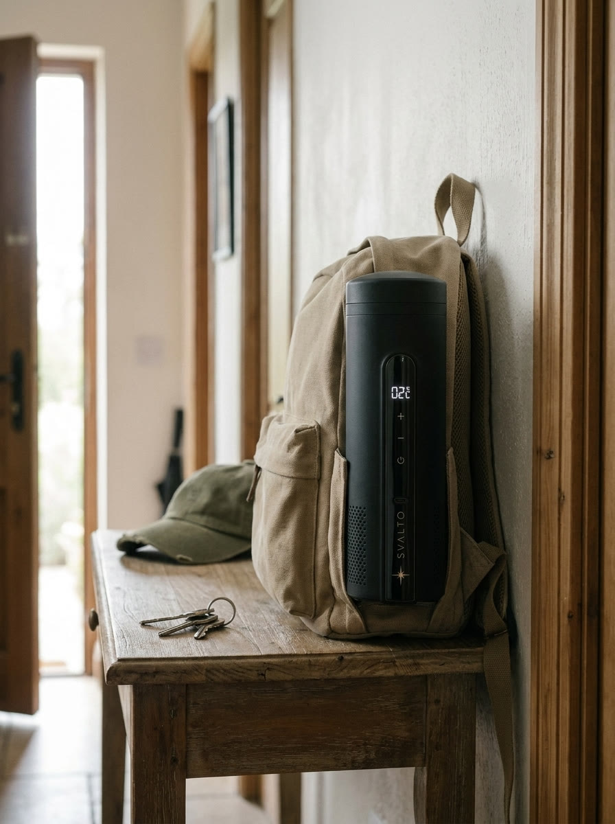 Cooler Pro in a backpack side pocket