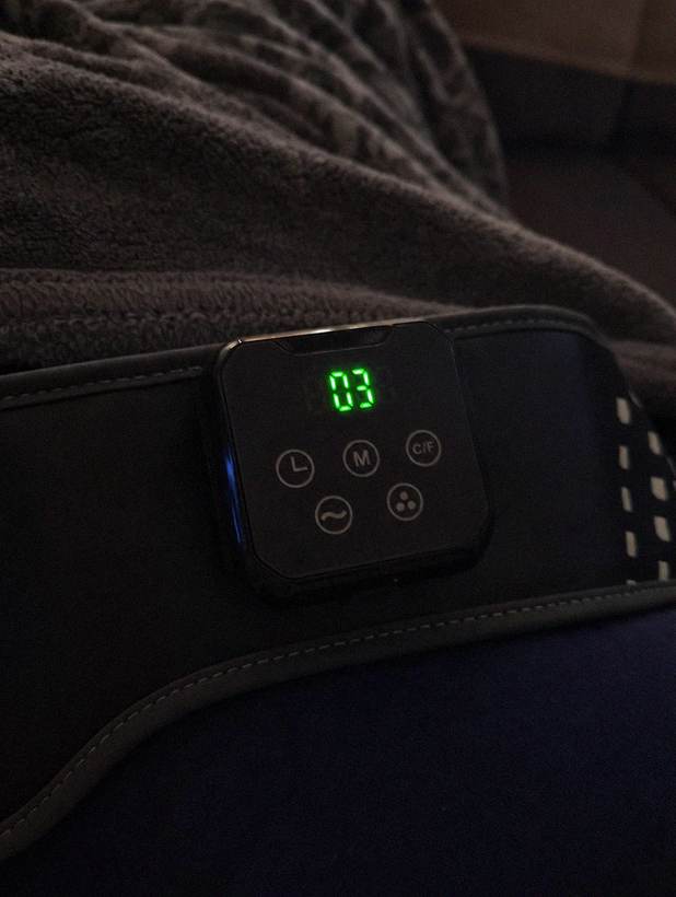 Customer photo: Transit Belt display glowing in the evening